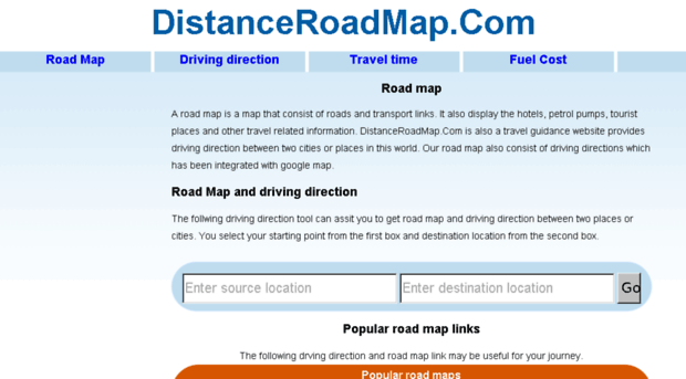 distanceroadmap.com