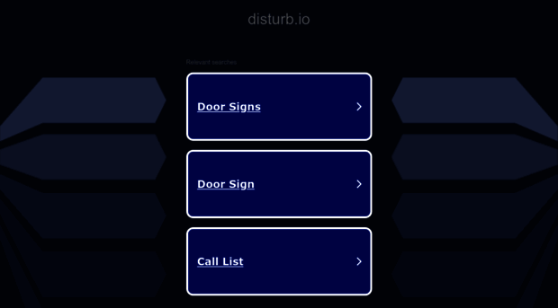 disturb.io