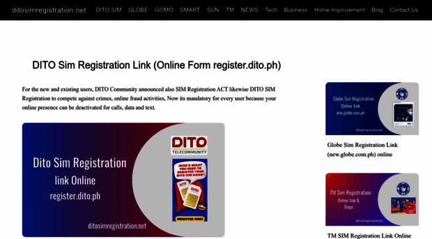 ditosimregistration.net