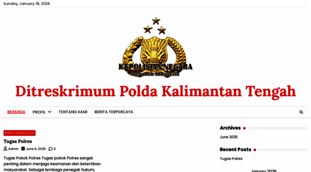 ditreskrimumpoldakalteng.com