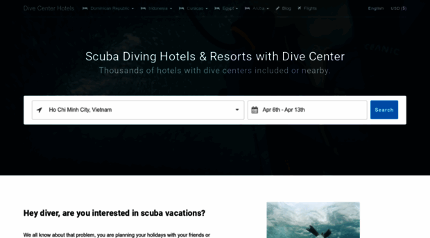 divecenterhotels.com
