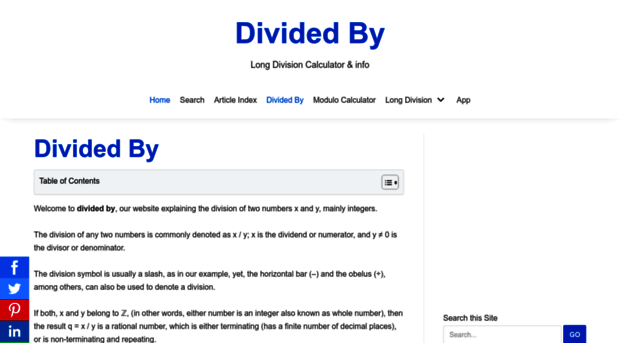 dividedby.org