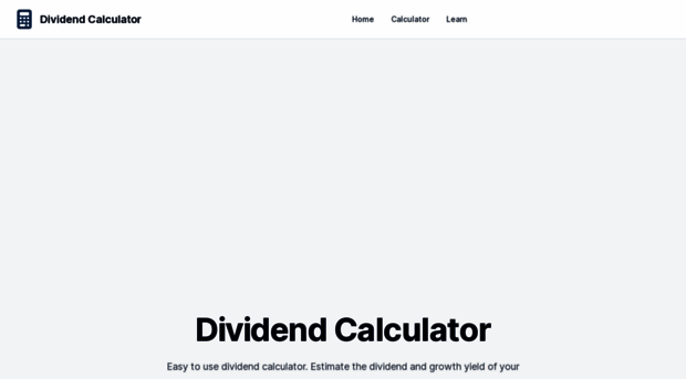 dividend-calculator.net