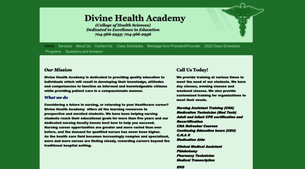 divinehealthacademy.com