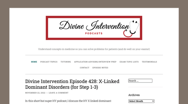 divineinterventionpodcasts.com