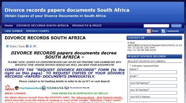 divorcerecordspapersdocuments.co.za