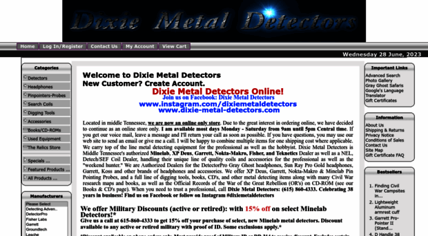 dixie-metal-detectors.com