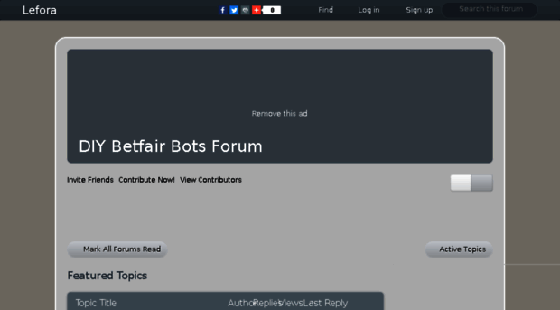 diybetfairbots.lefora.com