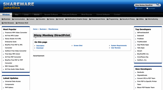 dizzy-monkey-directprint.sharewarejunction.com
