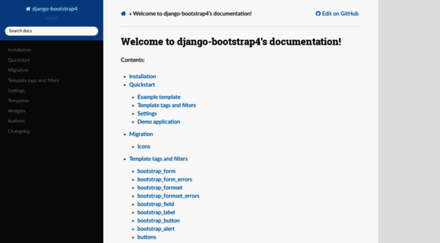 django-bootstrap.readthedocs.io