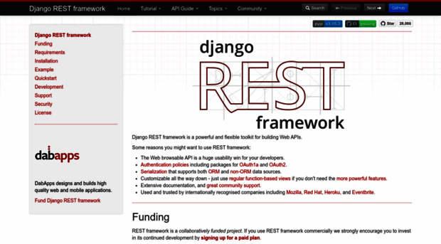 django-rest-framework.org