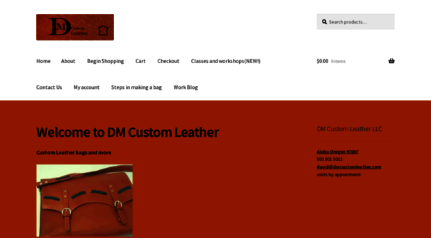 dmcustomleather.com