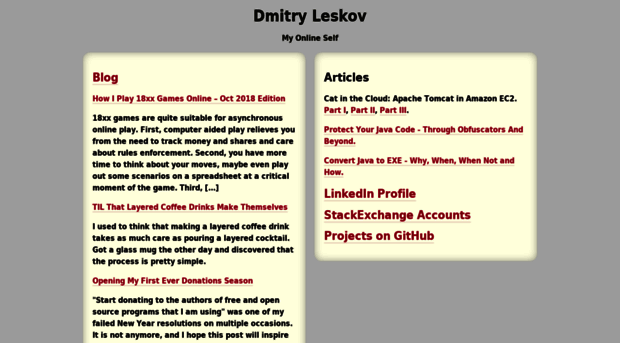 dmitryleskov.com