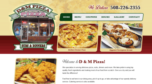 dmpizzaandsubs.com