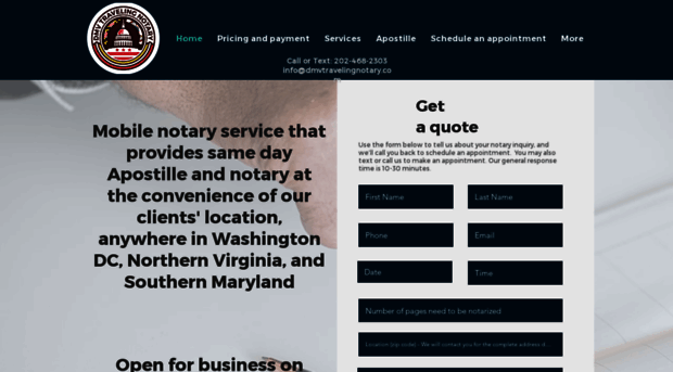 dmvtravelingnotary.com