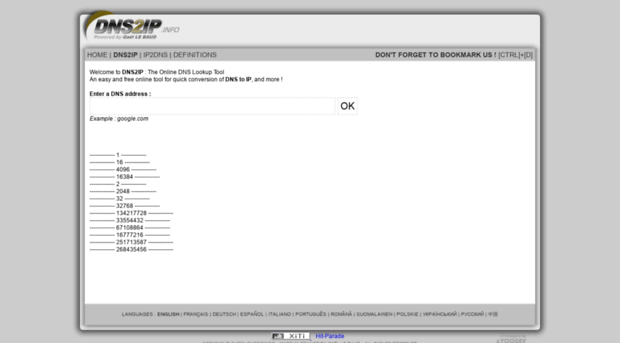 dns2ip.info