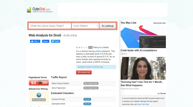 dns8.online.cutestat.com