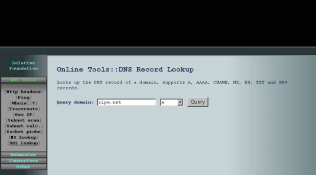 dnsrlookup.onlinetoolkit.org