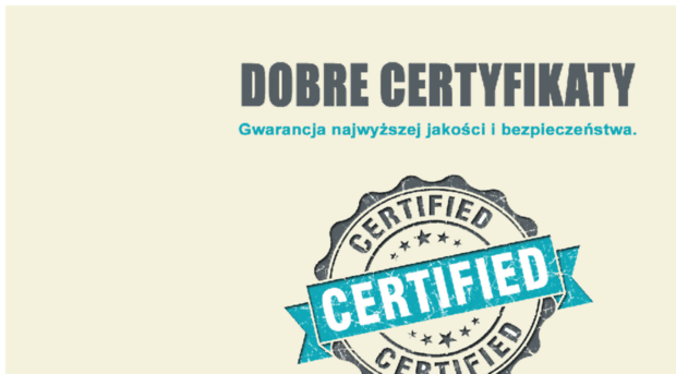 dobrycertyfikat.pl