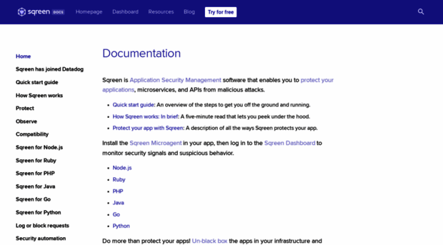 doc.sqreen.io
