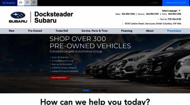 docksteadersubaru.ca