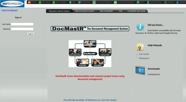 docmstr.valv.com