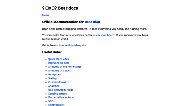 docs.bearblog.dev