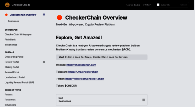 docs.checkerchain.com