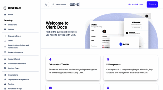 docs.clerk.dev