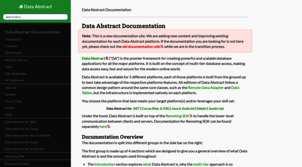 docs.dataabstract.com