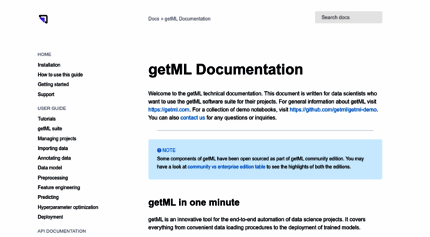 docs.getml.com