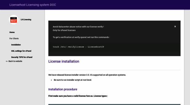 docs.licensehost.net