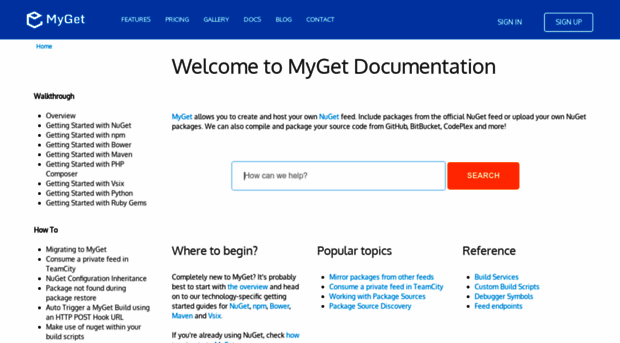 docs.myget.org