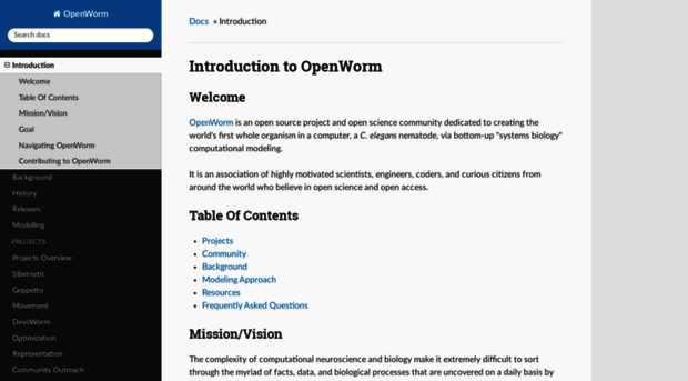 docs.openworm.org