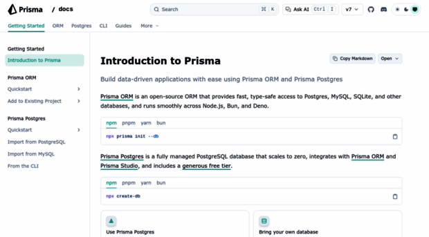 docs.prisma.io