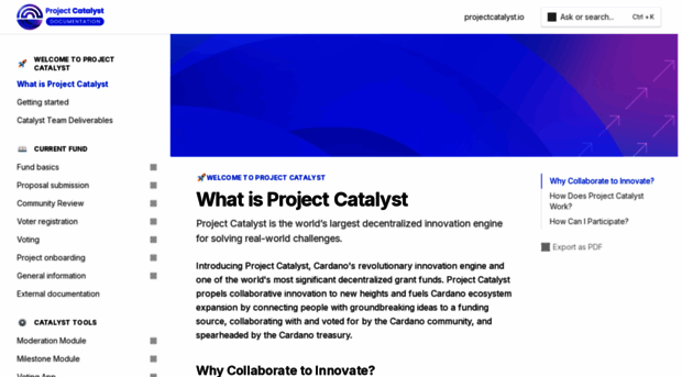 docs.projectcatalyst.io