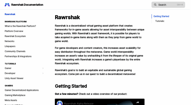 docs.rawrshak.io