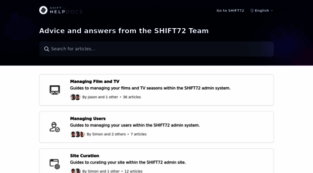 docs.shift72.com