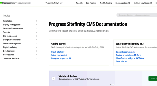 docs.sitefinity.com