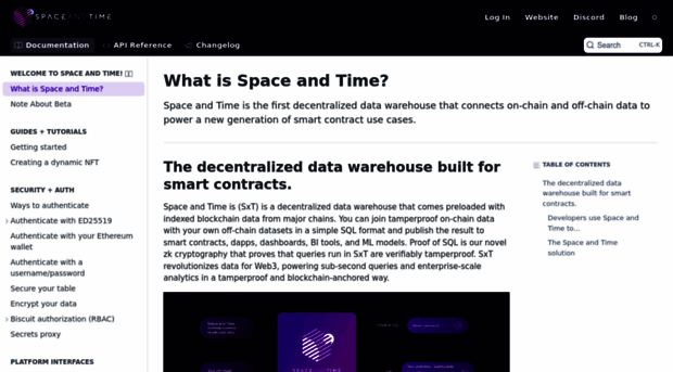 docs.spaceandtime.io