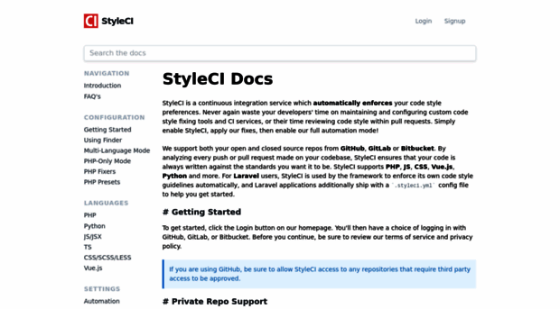 docs.styleci.io