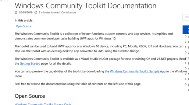 docs.uwpcommunitytoolkit.com