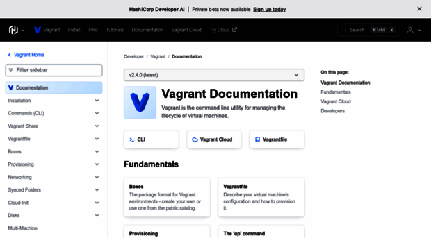 docs.vagrantup.com