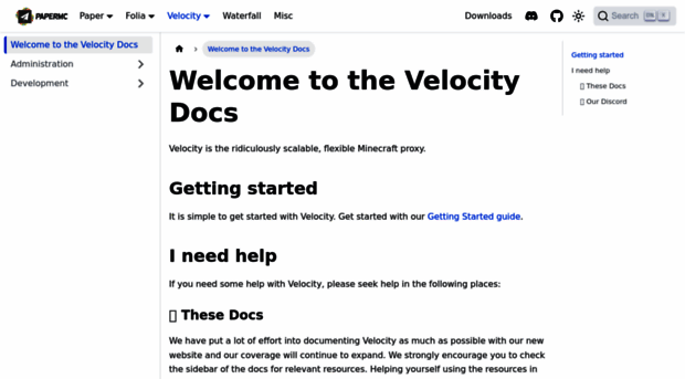 docs.velocitypowered.com