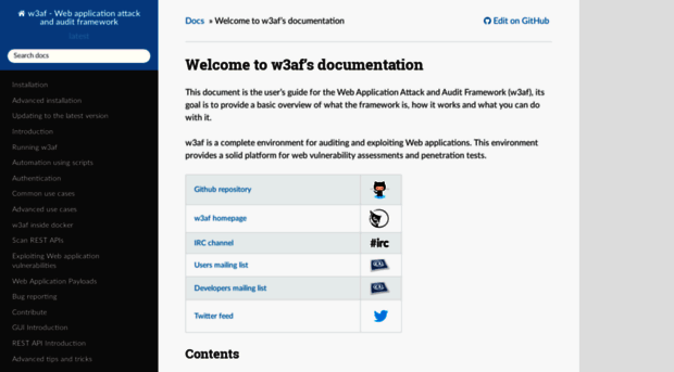 docs.w3af.org