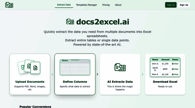 docs2excel.ai