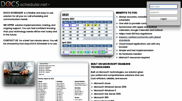 docsscheduler.net