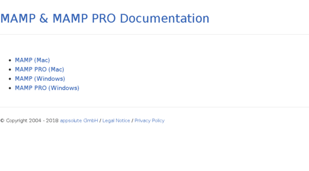 documentation-3.mamp.info
