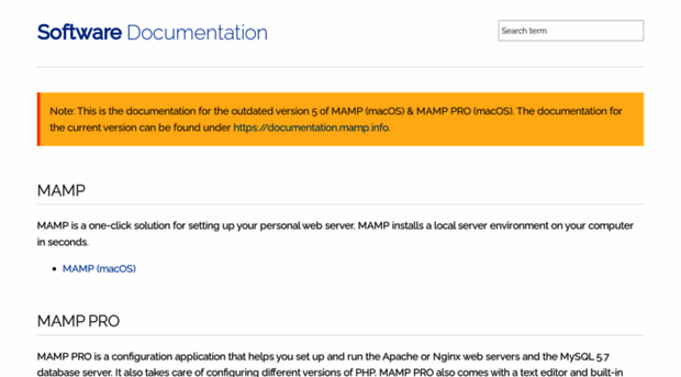 documentation-5.mamp.info