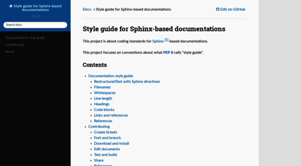 documentation-style-guide-sphinx.readthedocs.org